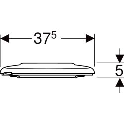 GEBERIT toiletsde Antibakteriel m/lg duroplast white