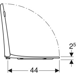 GEBERIT toiletsde Antibakteriel m/lg duroplast white