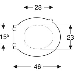 GEBERIT toiletsde Antibakteriel m/lg duroplast white