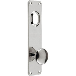 ASSA ABLOY langskilt med drkknop og cylinder Rustfrit stl Slebet