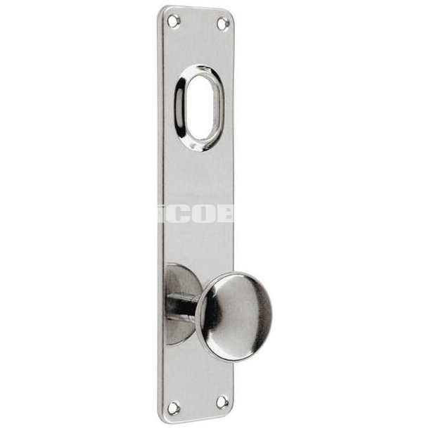 ASSA ABLOY langskilt med drkknop og cylinder Rustfrit stl Slebet