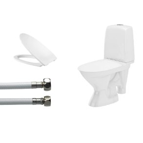 Toiletpakke IF� Spira med �ben s-l�s, slange og pressalit 956 softclose s�de