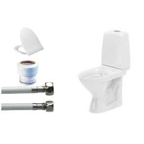 Toiletpakke IF� Spira med p-l�s, slange, Pressalit 956 s�de og multikvik
