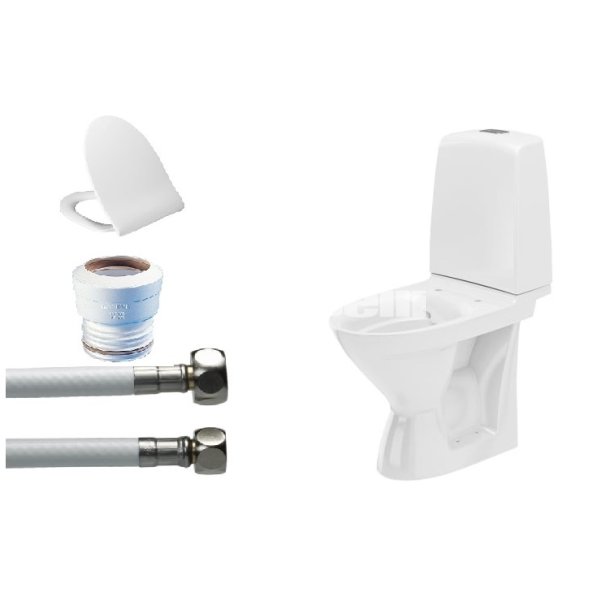 Toiletpakke IF� Spira med p-l�s, slange, Pressalit 956 s�de og multikvik