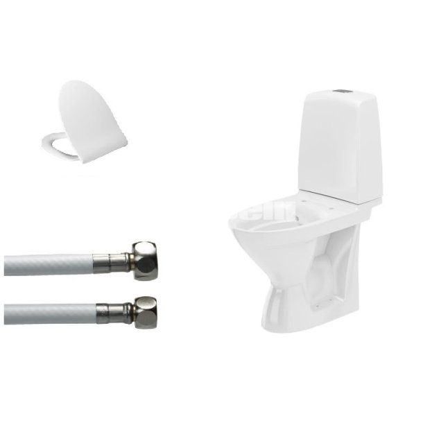 Toiletpakke IF� Spira med p-l�s, slange, Pressalit 956 s�de og multikvik