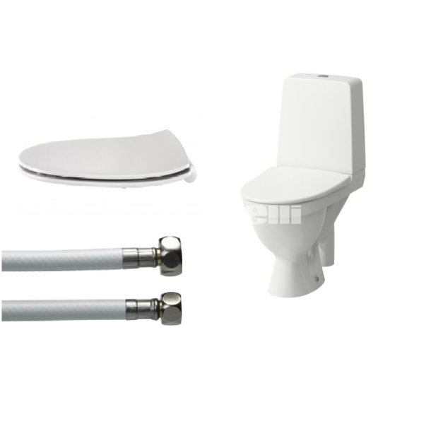 Toiletpakke Laufen Kompas med �ben s-l�s, slange og s�de