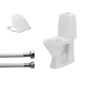 Toiletpakke IF� Spira h�j model med skjult s-l�s, slange, Pressalit 956 s�de og multikvik
