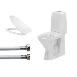 Toiletpakke IF� Spira h�j model med skjult s-l�s, slange og s�de
