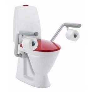If� support toiletarmst�tte s�t a 2 stk. med toiletpapirholdere