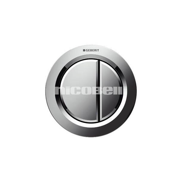 Geberit Omega01 - remote, pneumatisk, til dobbeltskyl krom