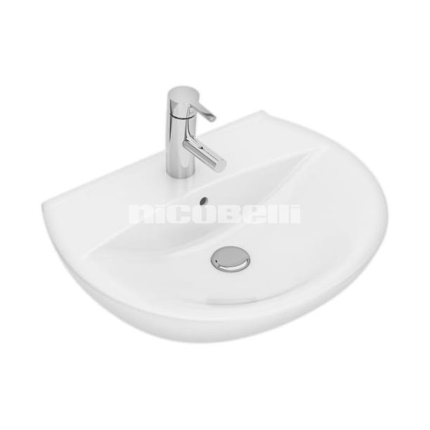 If� Spira h�ndvask 590 x 460 mm. buet forkant, m/hh m/overl�b.