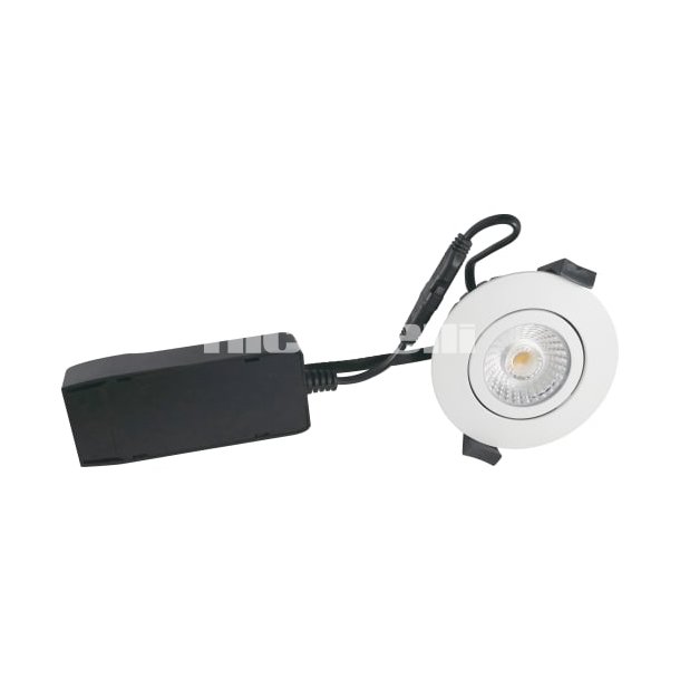Downlight Low Profile ECO LED 6W 420 lumen, 2700K, rund, mat hvid