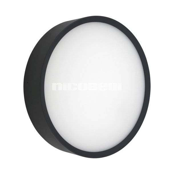 Zoe udendrslampe, 12W 3000K/4000K, dmpbar, IP65, sort