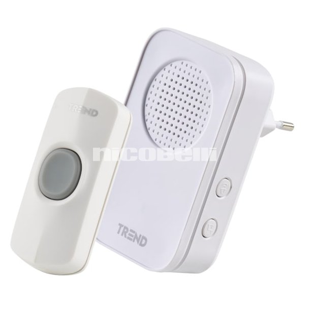 Trend Trdls Drklokke "Value" plug-in hvid