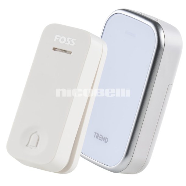 Trend drklokke Bluu 1 Novus, til batteri, hvid