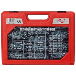 Torx skrue sortimentskasse 1700 dele