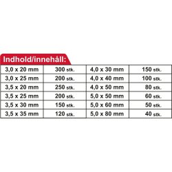 Torx skrue sortimentskasse 1700 dele