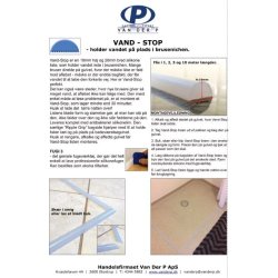 VAND-STOP Liste, 10 mtr. Hvid inkl. silikone