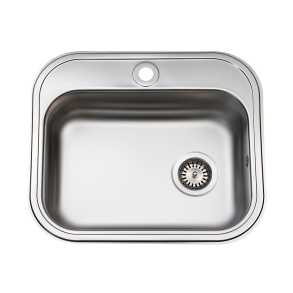 Intra Juvel kkkenvask 480x340mm med hanehul og strainer, til nedfldning, mat BMK480B1