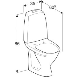 If� Sign toilet kort model, P-L�s