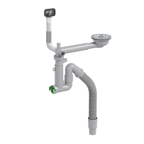 Intra Juvel Aflbsst til enkelt vask Universal med manuel strainer.