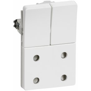 Fuga stikkontakt dobbelt 1,5M i hvid