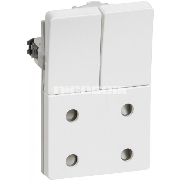 Fuga stikkontakt dobbelt 1,5M i hvid