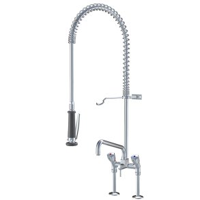 KWC Gastro stork�kkenarmatur 2-grebs, krom