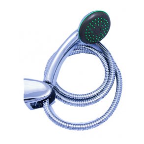 Bruserst krom m/vgholder, brusehoved,1,5m slange