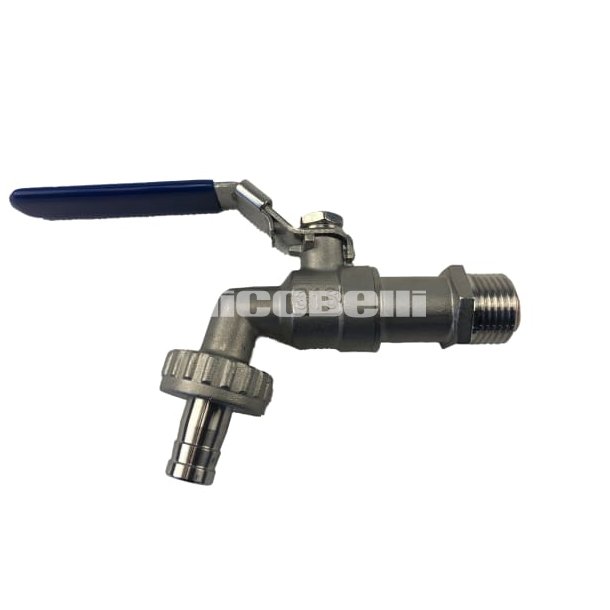 Aftapventil 316 st�l med kontraventil 1/2" x 1/2" Rustfrit st�l