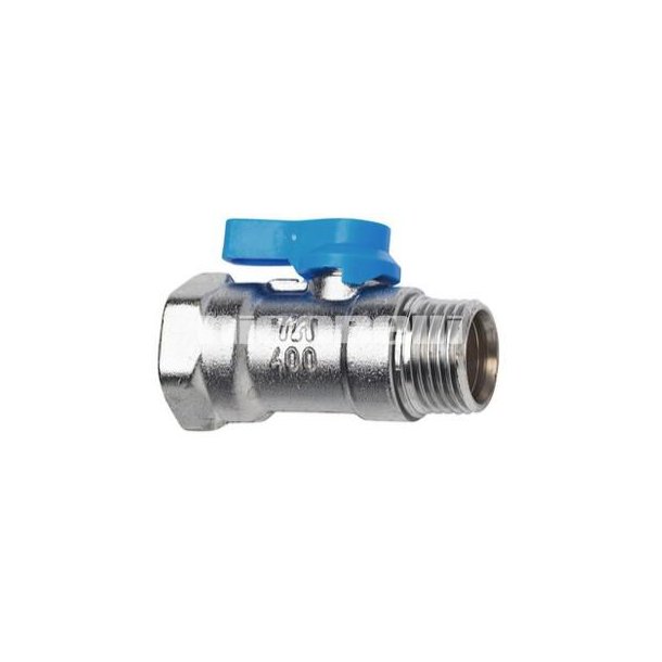 TA 400 kuglehane, ", bl greb, muffe/nippel