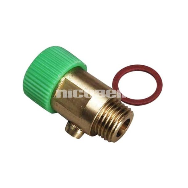 1/4" Aftapventil med pvc-greb