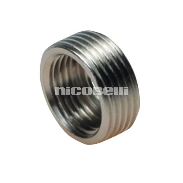 Gevindring 3/8" x 1/2" krom