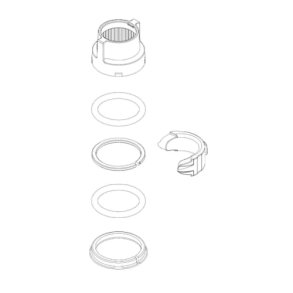 Damixa dele for studs og udlbshoved, kkkenarmatur