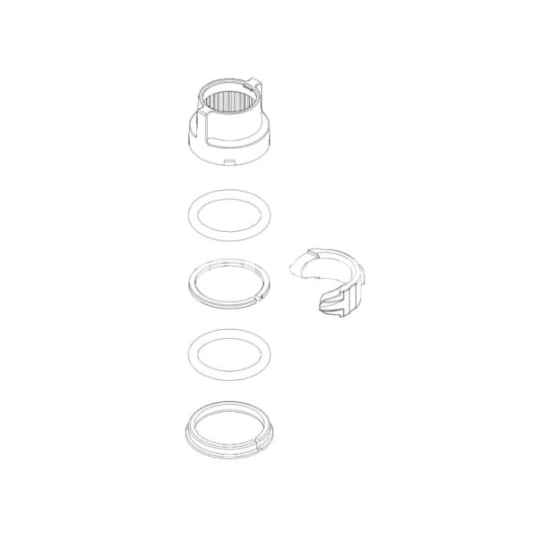 Damixa dele for studs og udlbshoved, kkkenarmatur