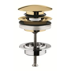 GROHE Push up bundventil, cool sunrise / Poleret messing