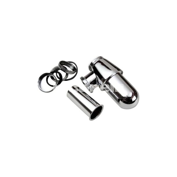 1.1/4" x 1.1/4" pungvandls Forkromet