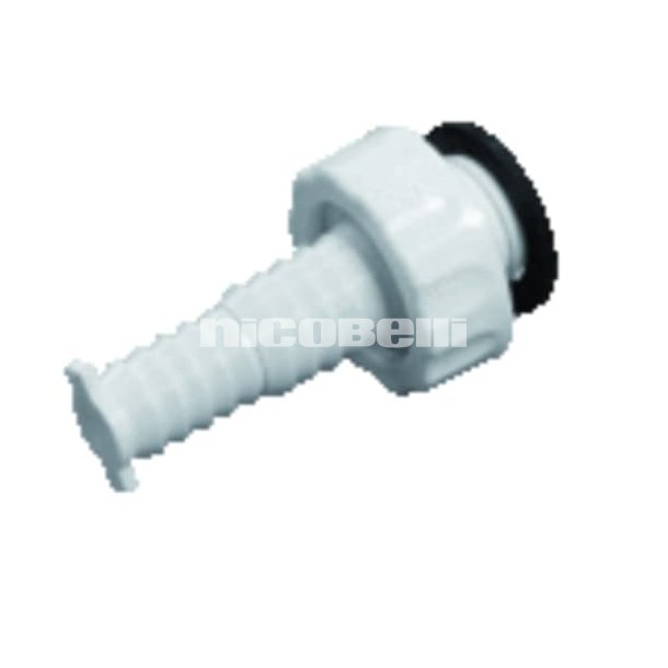 Slangenippel til opvasker med 1" omlber