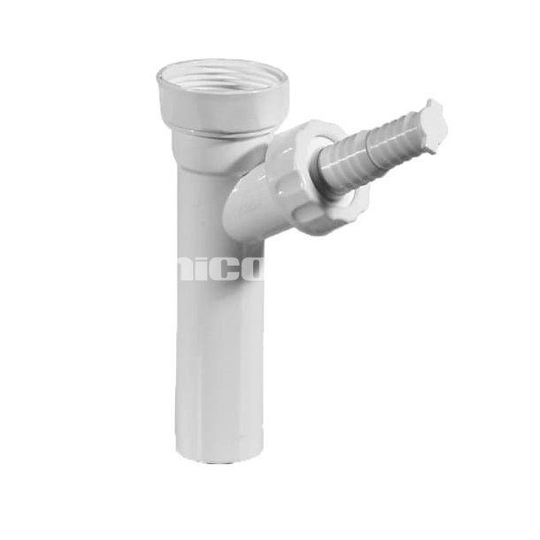 Purus vaskemaskinetilslutning  32 mm 1.1/4" med slangestuds