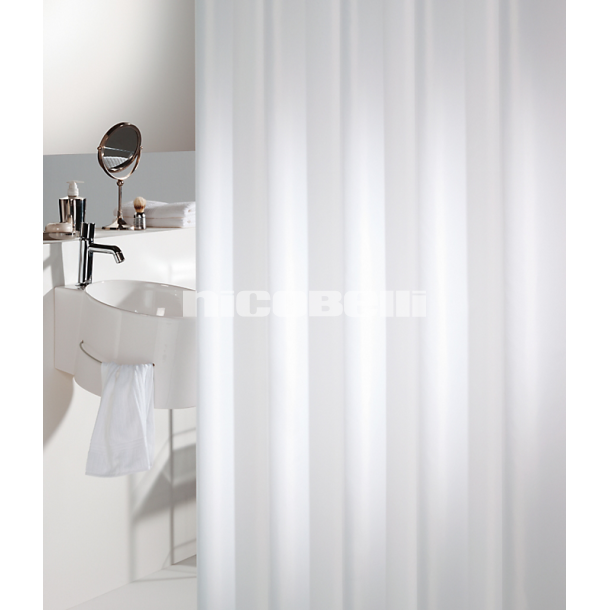 Badeforhng 200x180cm hvid