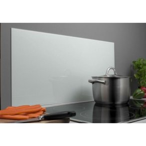 St�nkplade hvid glas firkantet 80x40 cm