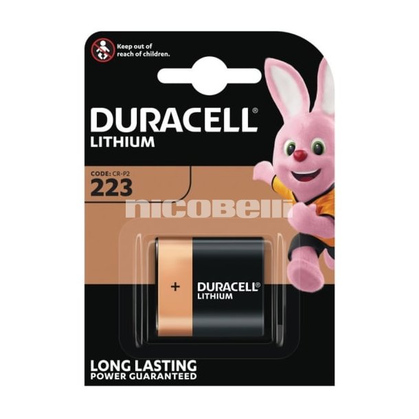 Duracell lithium batteri, PHOTO ULTRA, M3, 223, CR-P2, 1 stk.