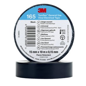 Temflex EL Vinyltape 165 15 mm x 10 m, sort