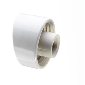 Vglampe skr, E27, gevind 84,5 mm, hvid, IP20	