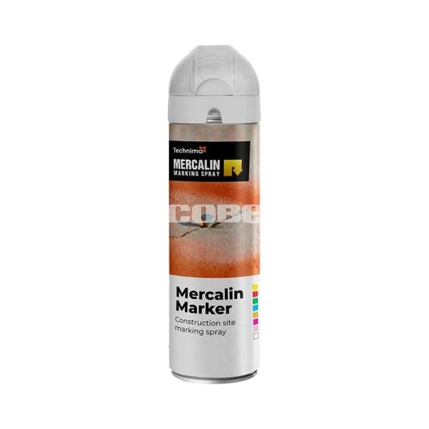 Mercalin Marker FL mrkespray 500 ml, hvid