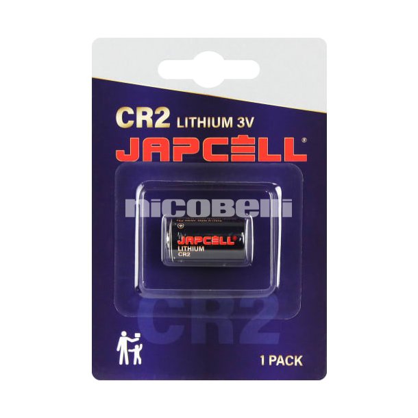 Japcell lithium CR2 batteri, 1 stk.