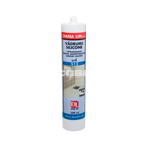 Vdrumssilicone 512, 300 ml, hvid