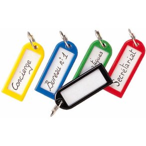 Ngleskilte, ass. farver 500 stk. i en kasse