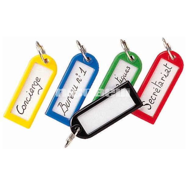 Ngleskilte, ass. farver 500 stk. i en kasse