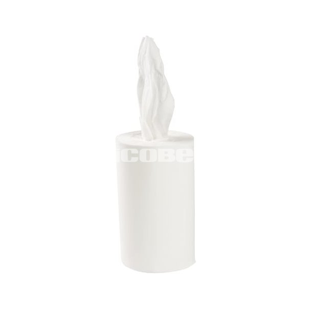 Mini Aftrringspapir uden hylse, Natur, 1 lags, 12 ruller
